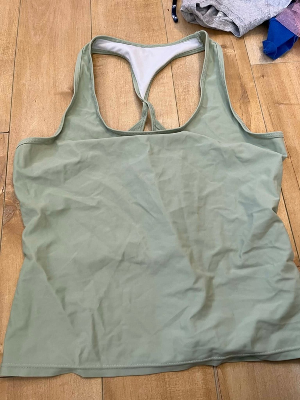 Women's Sage Green Racerback Tank Top